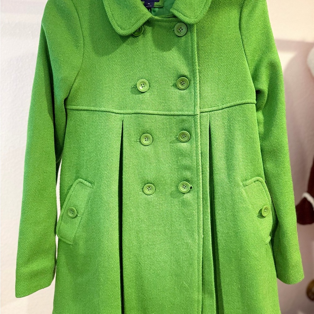 GAP Bright Green Kids Pea Coat